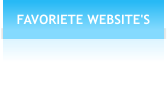 FAVORIETE WEBSITE'S